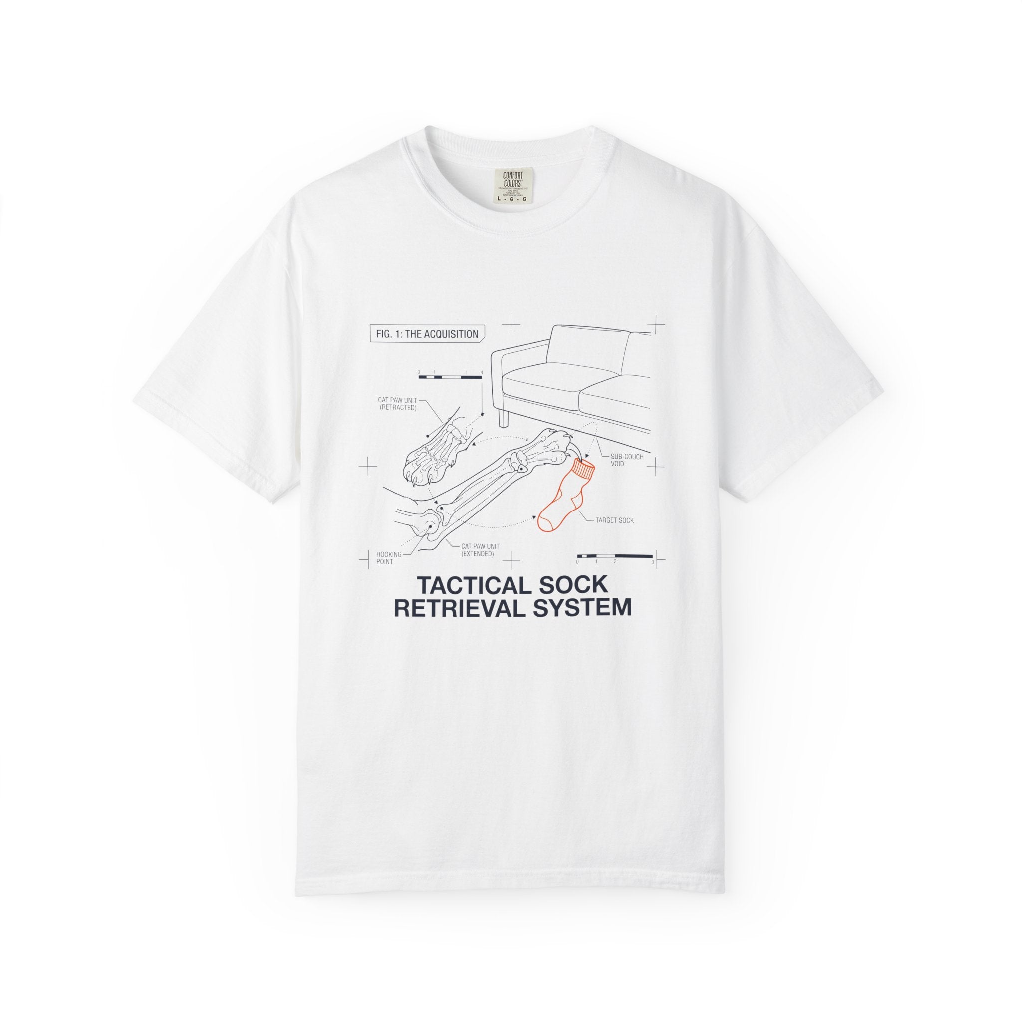 Sock Thief Diagram T-Shirt