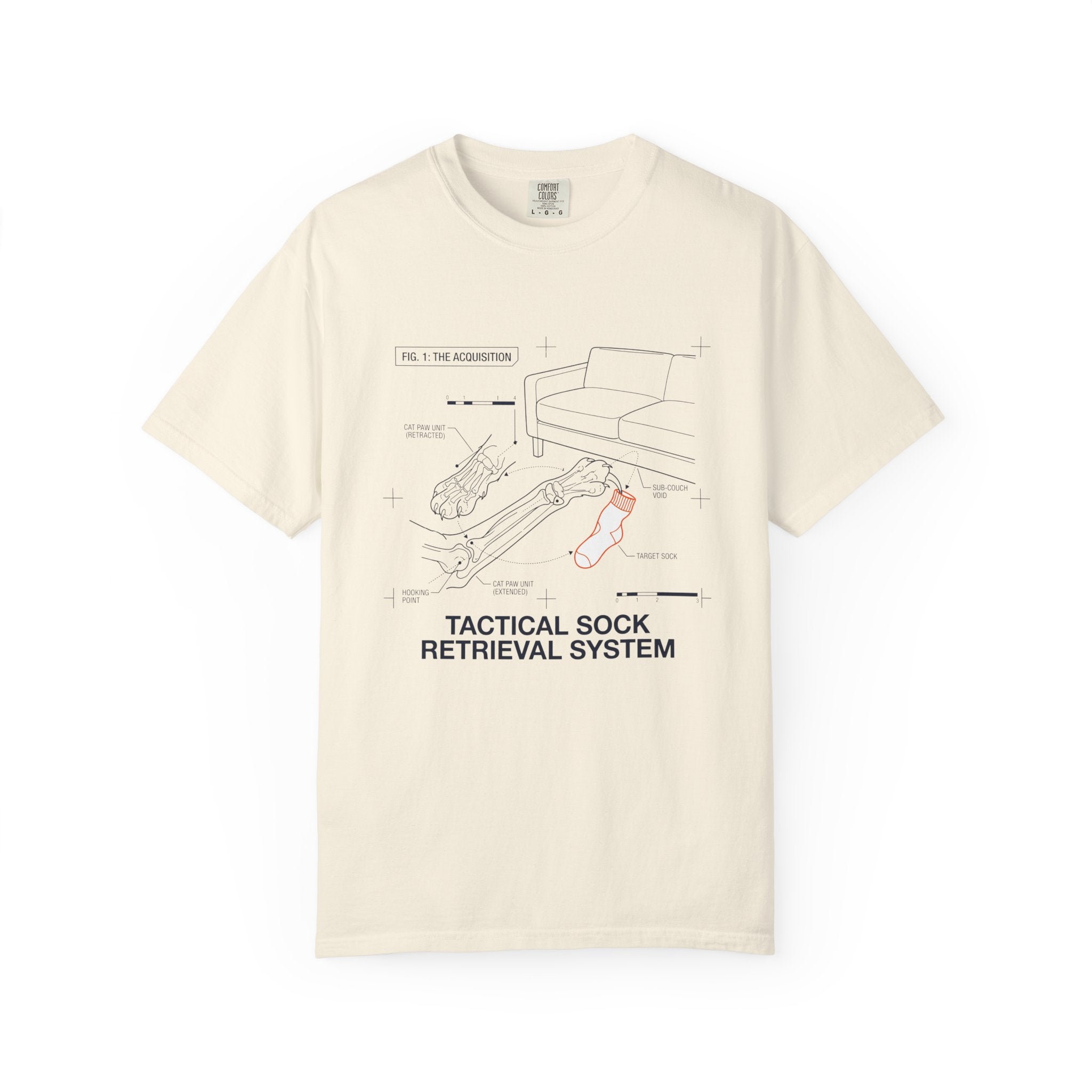 Sock Thief Diagram T-Shirt