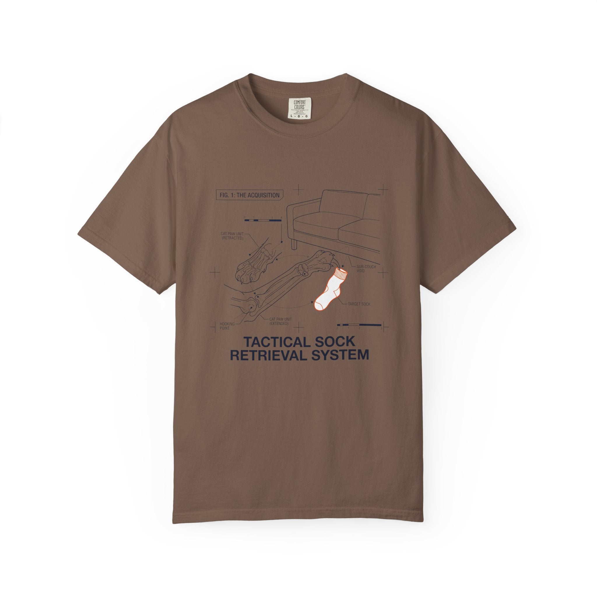 Sock Thief Diagram T-Shirt