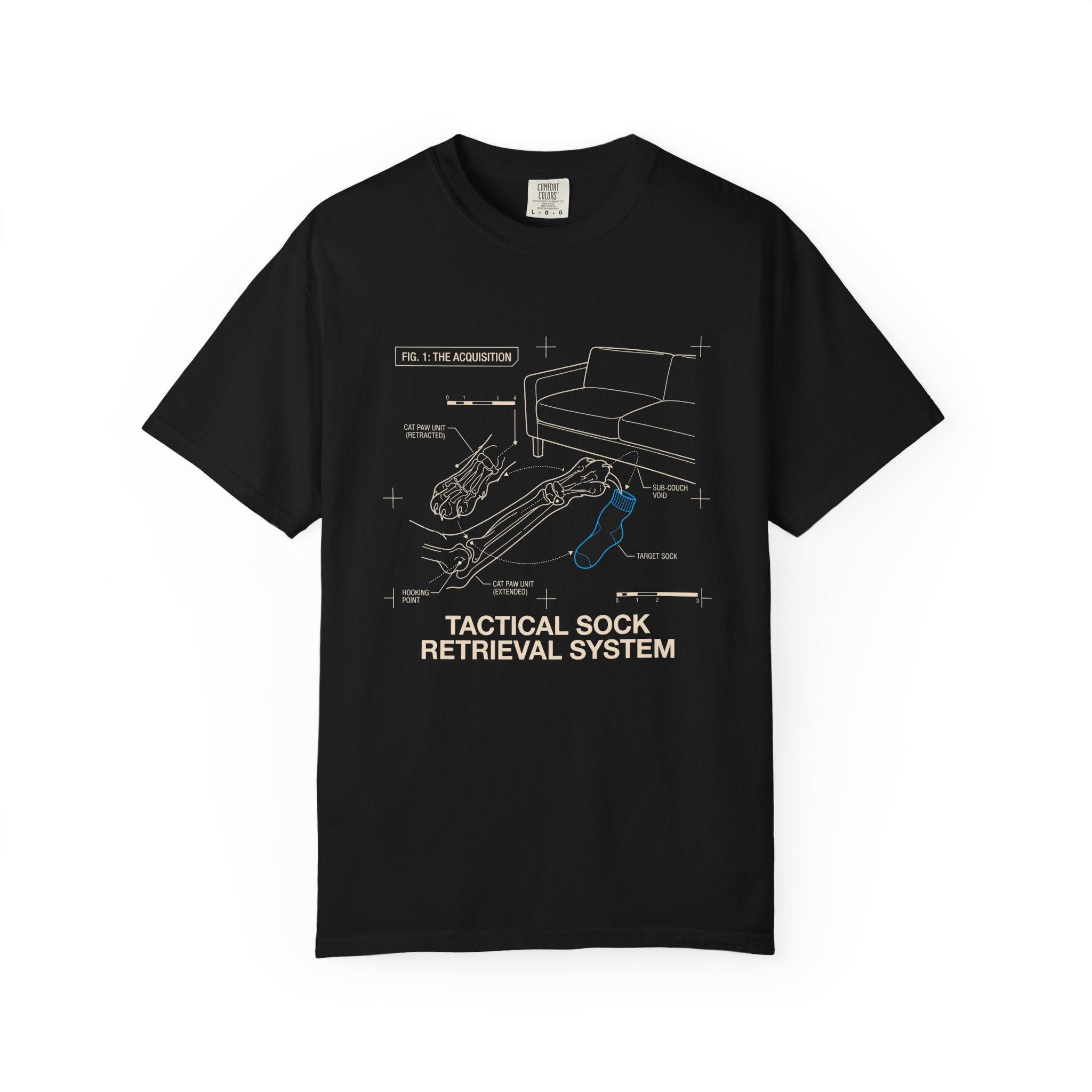 Sock Thief Diagram T-Shirt
