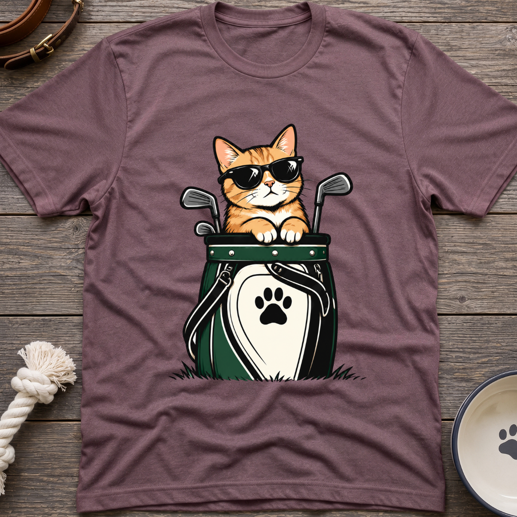 Golf Bag Cat T-Shirt