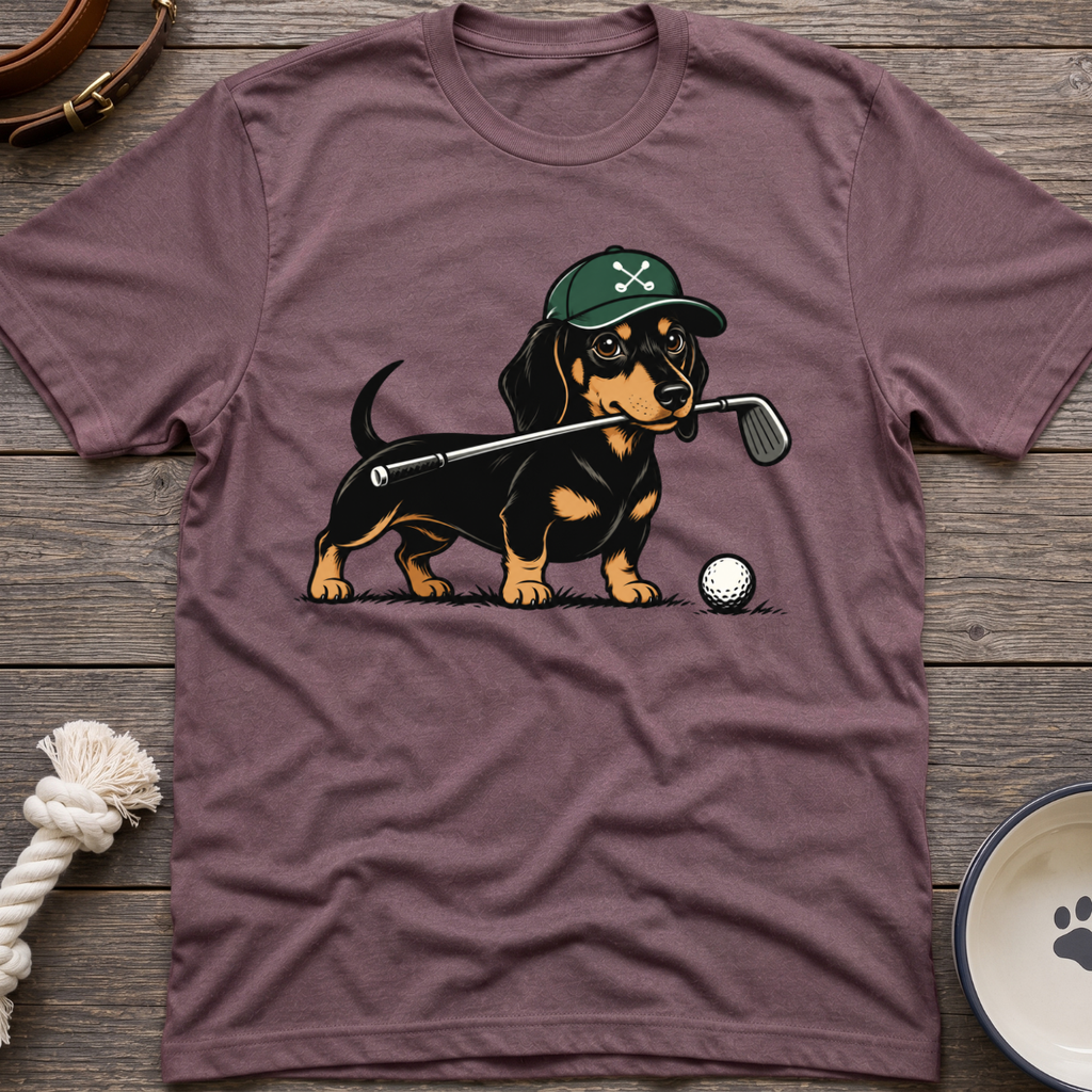 Dachshund Golfer T-Shirt