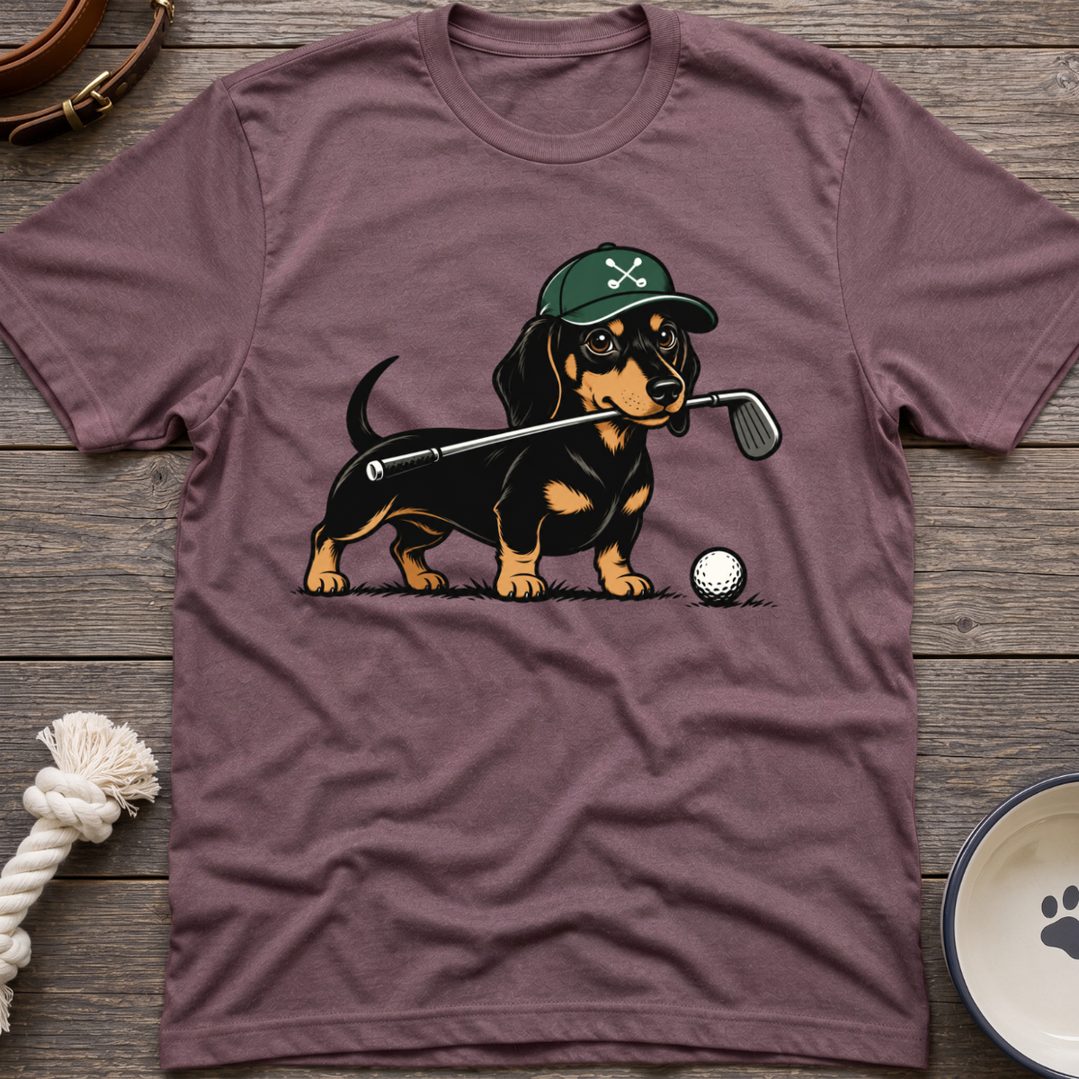 Dachshund Golfer T-Shirt