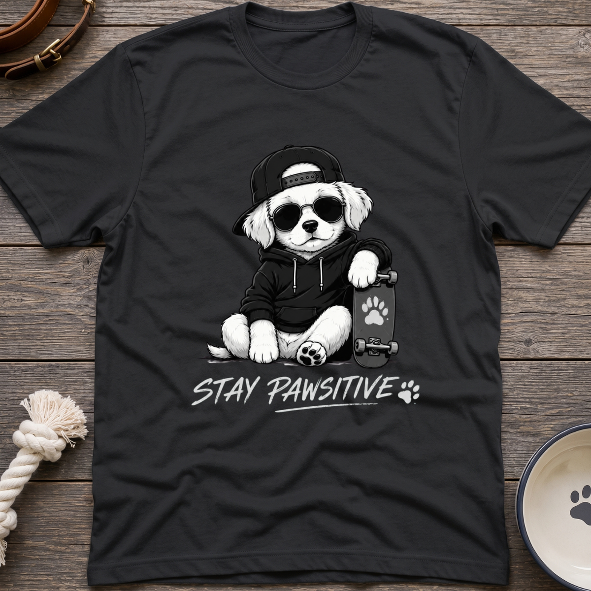 Stay Pawsitive T-Shirt