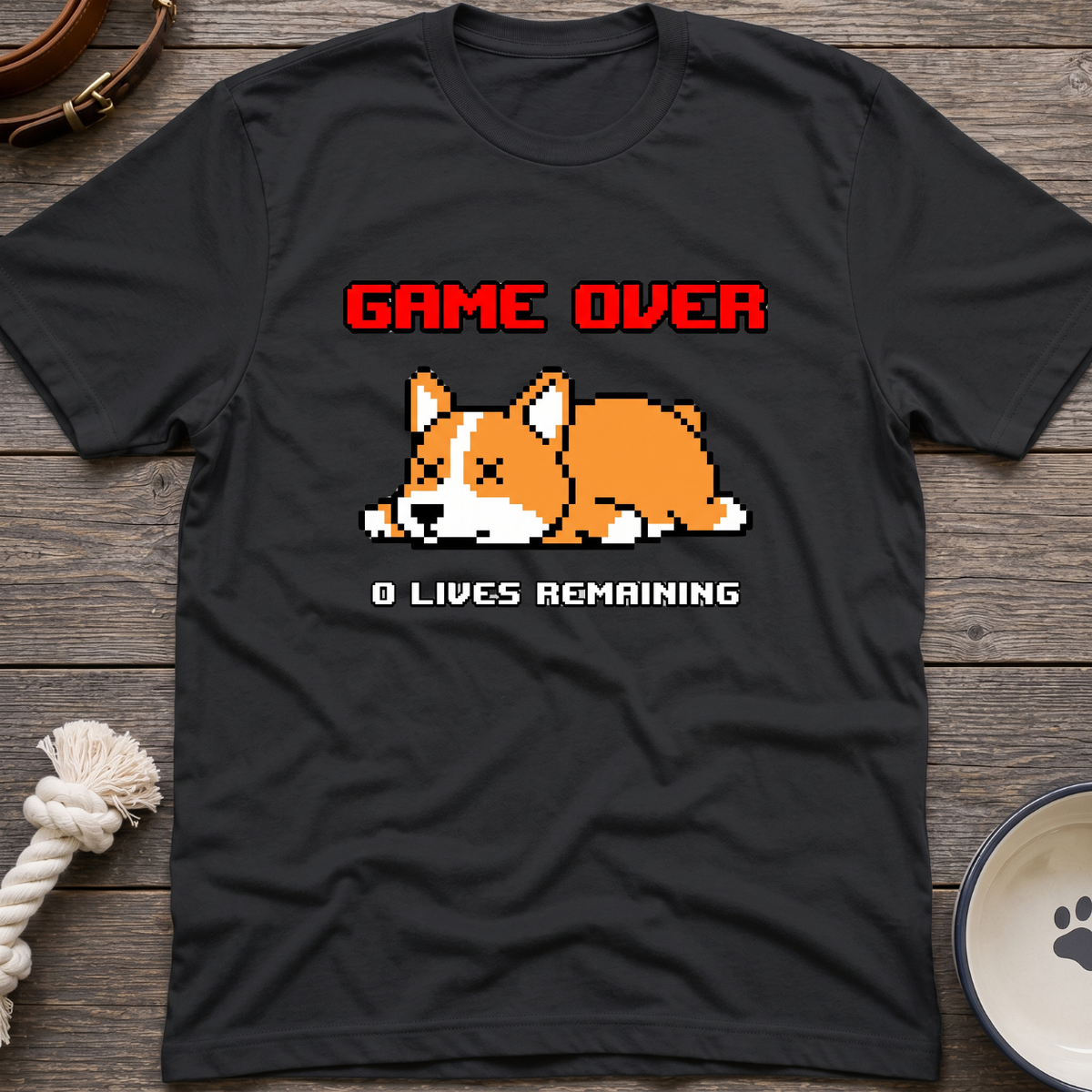 8 Bit Zero Life Remaining T-Shirt