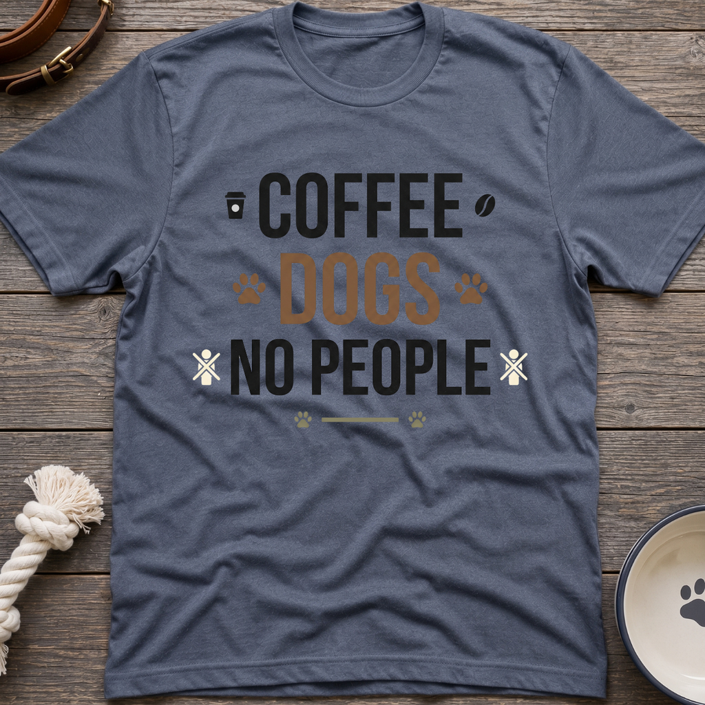 Coffee Dogs No People T-Shirt