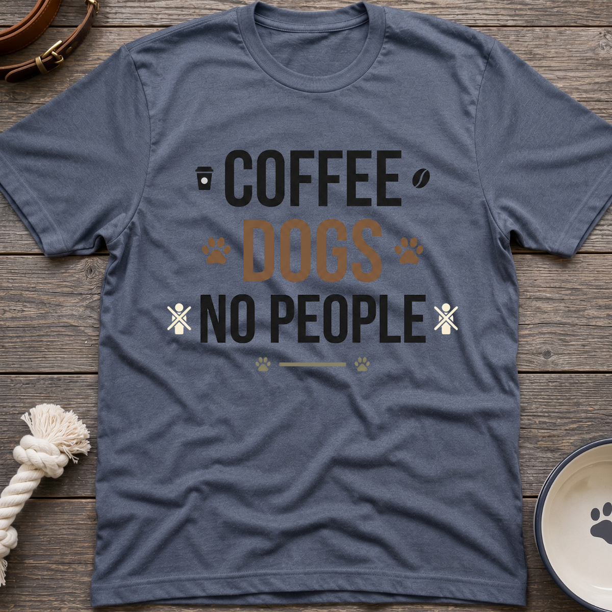 Coffee Dogs No People T-Shirt