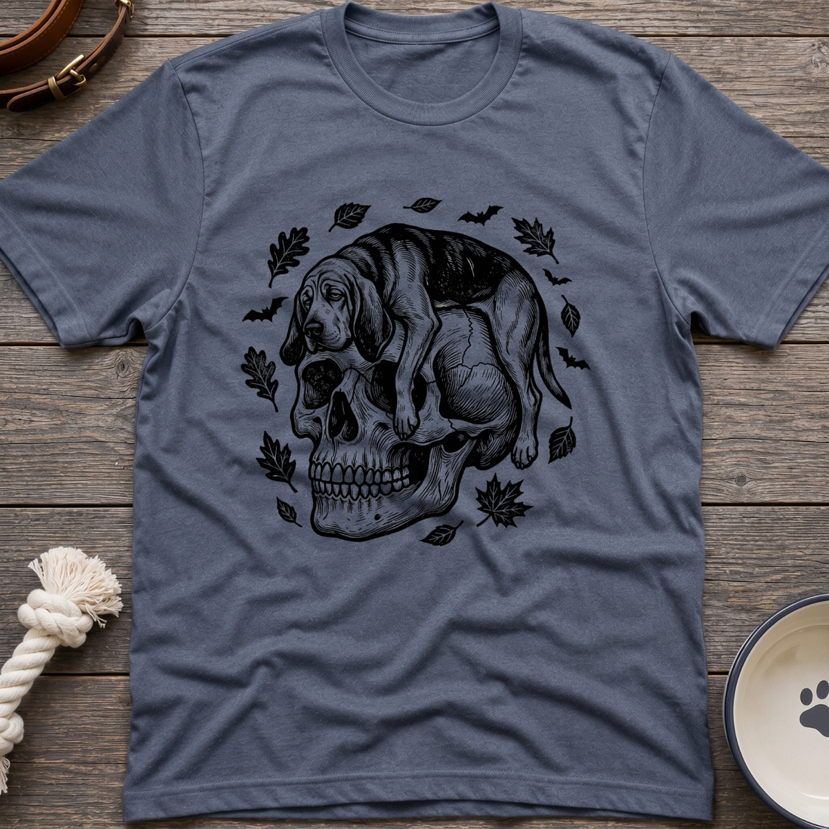 Beagle on Skull T-Shirt
