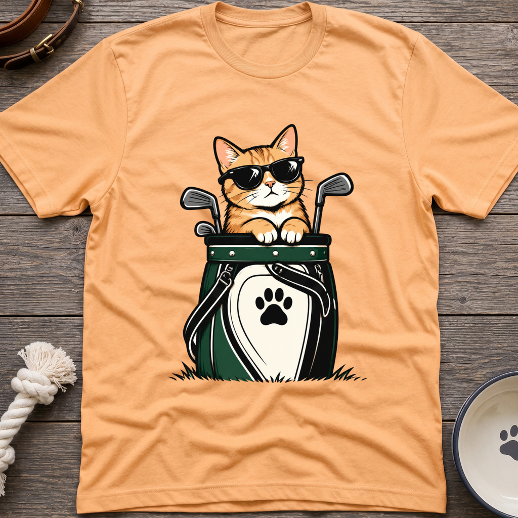 Golf Bag Cat T-Shirt