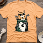 Golf Bag Cat T-Shirt