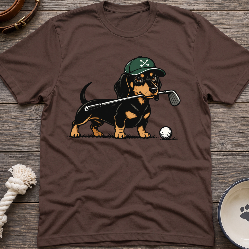 Dachshund Golfer T-Shirt