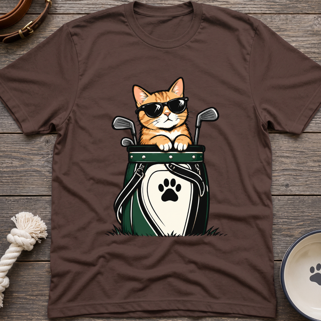 Golf Bag Cat T-Shirt