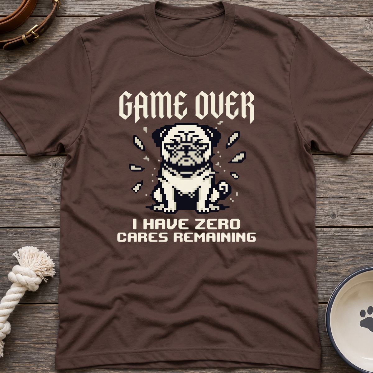 8 Bit Zero Care T-Shirt