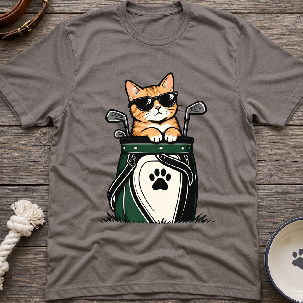 Golf Bag Cat T-Shirt