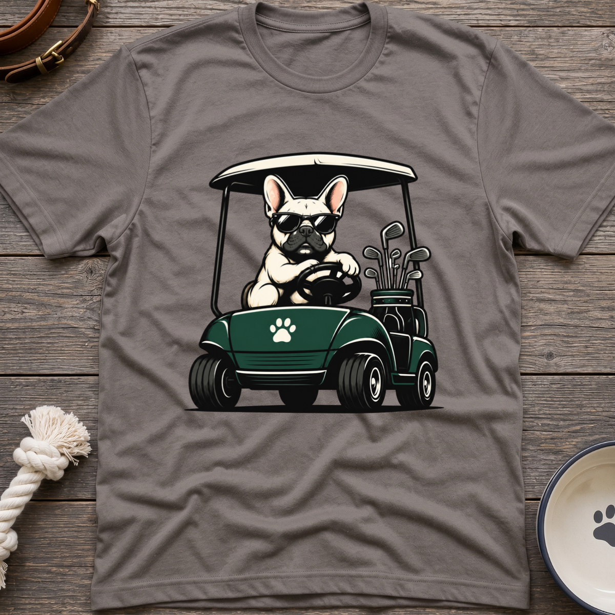 Golfing Frenchie T-Shirt