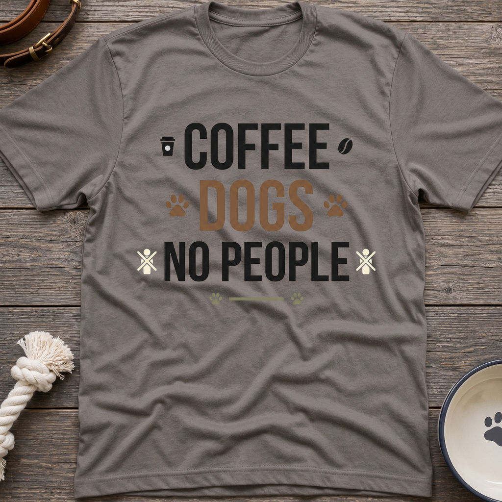 Coffee Dogs No People T-Shirt