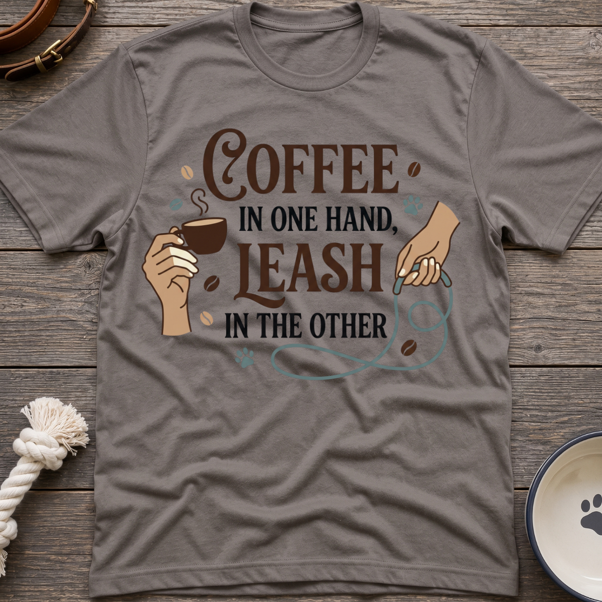 Coffee And Leash T-Shirt