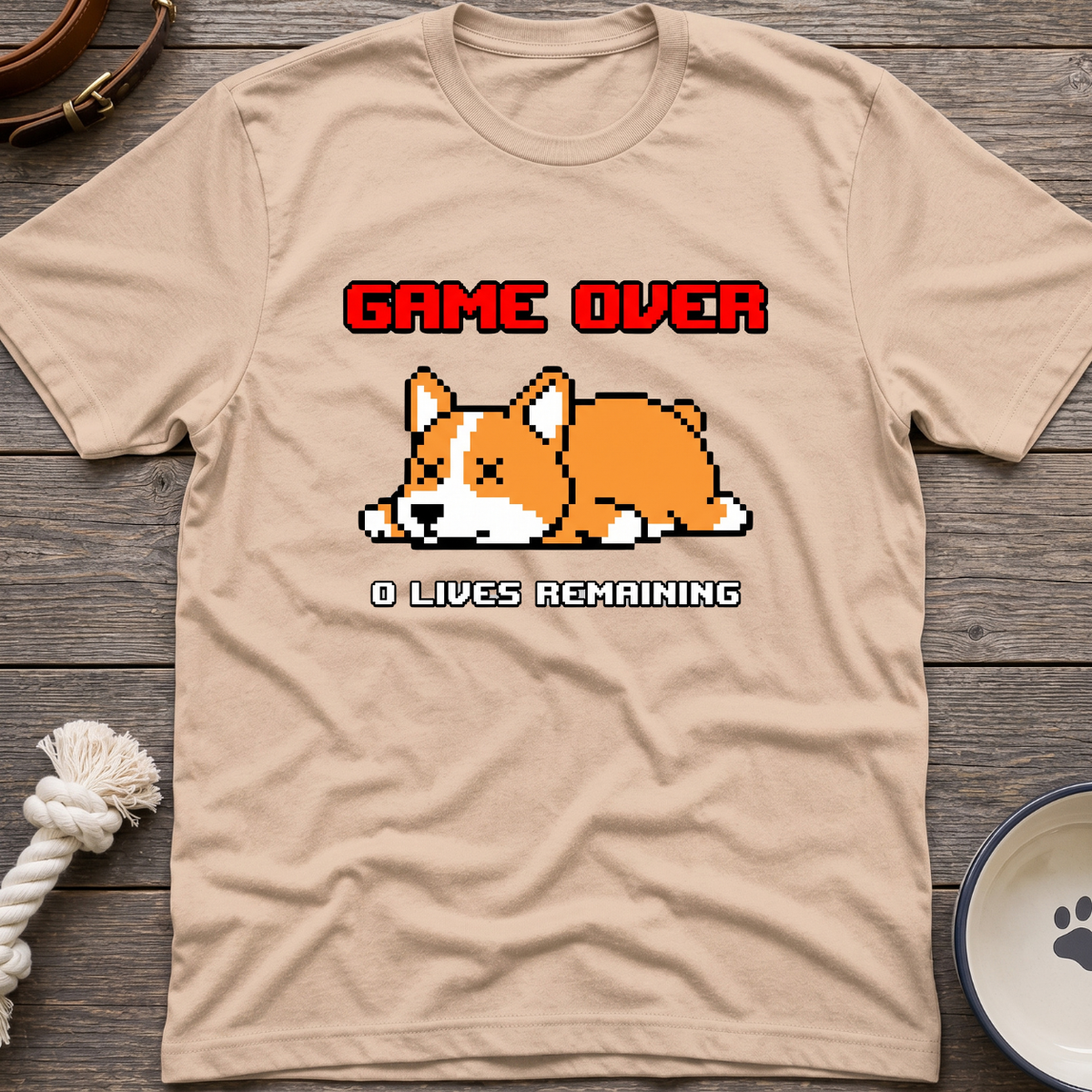 8 Bit Zero Life Remaining T-Shirt