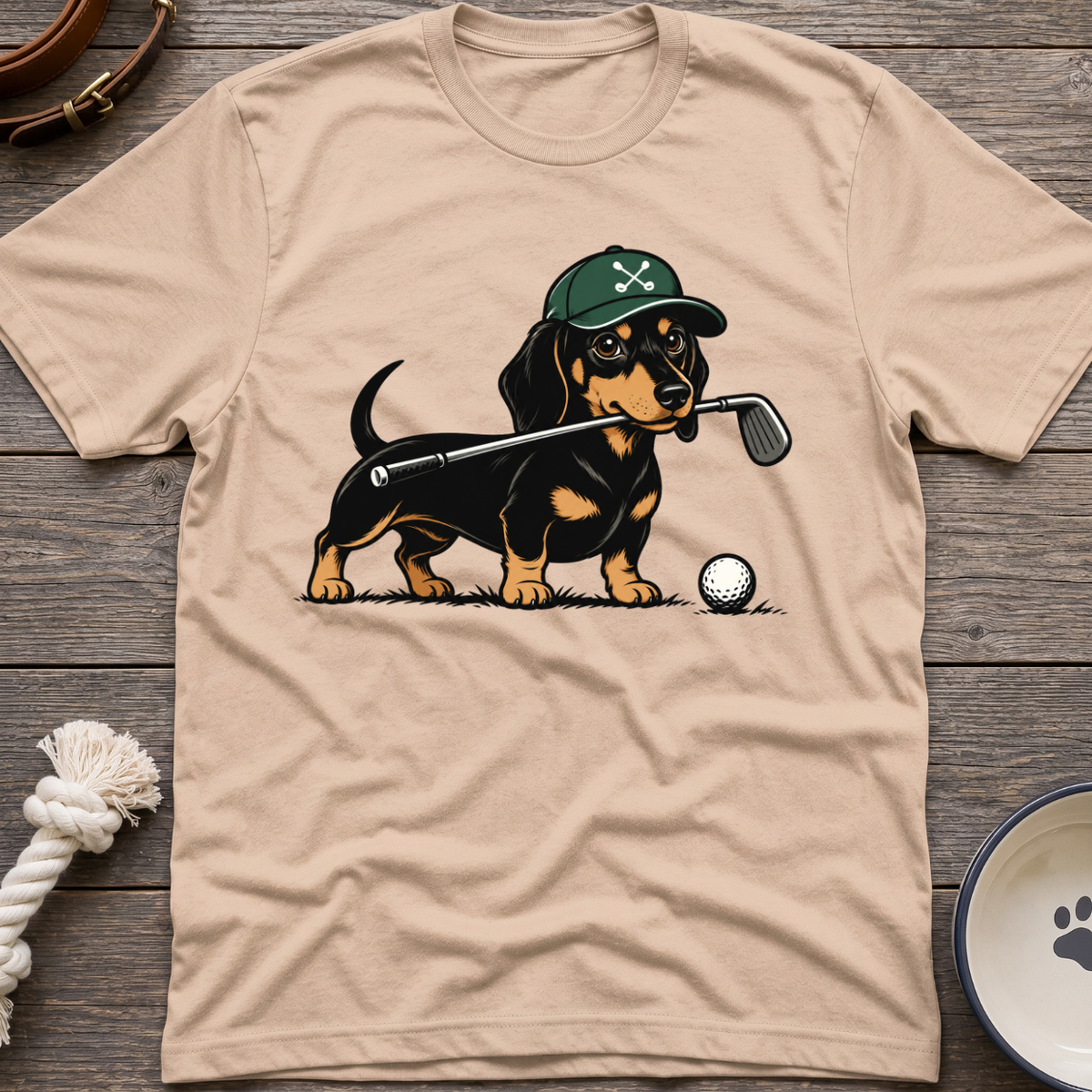 Dachshund Golfer T-Shirt