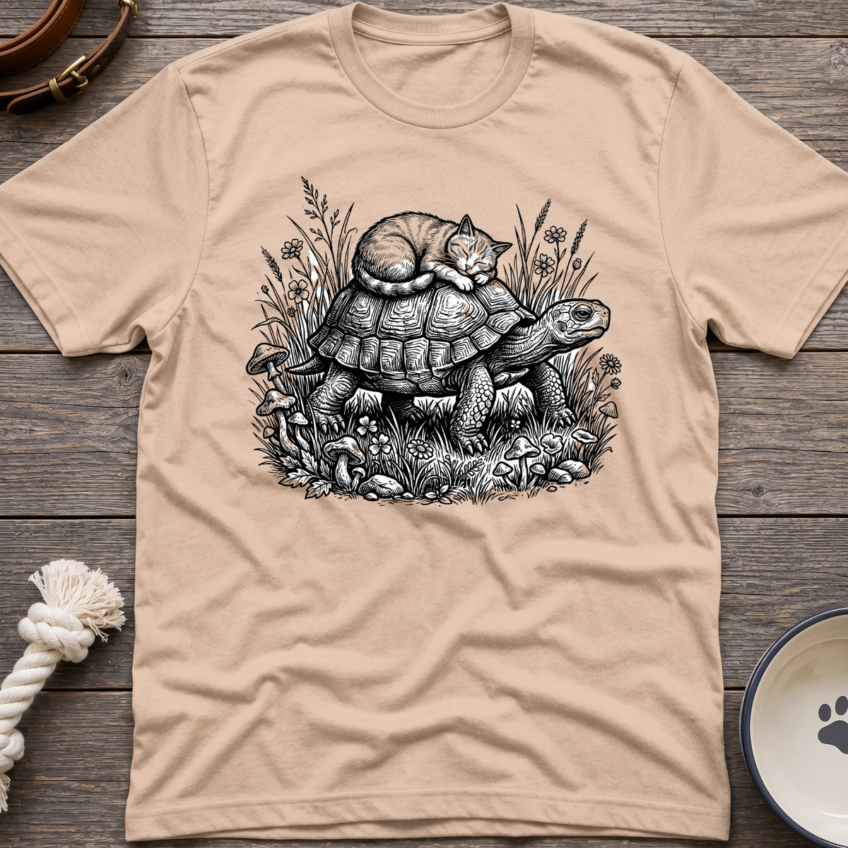 Cat & Turtle T-Shirt