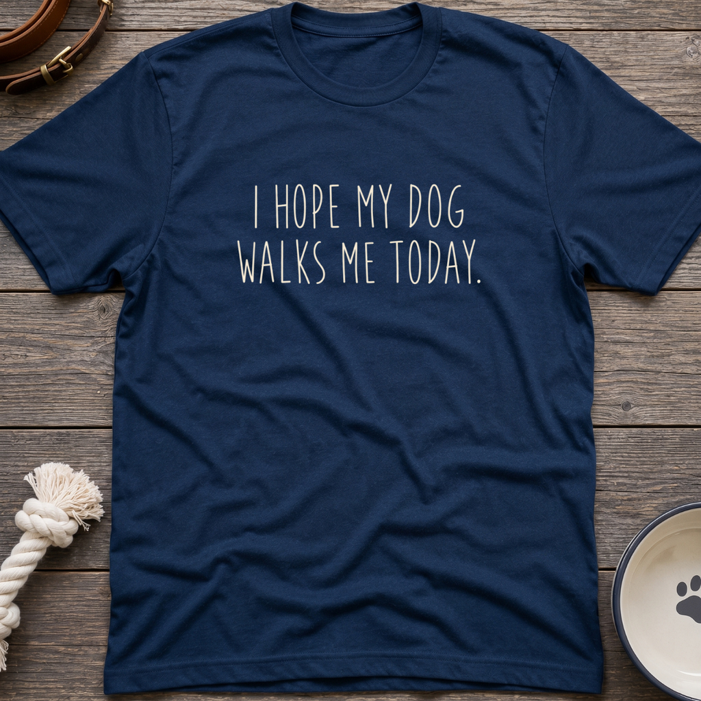 Dog Walks Me T-Shirt