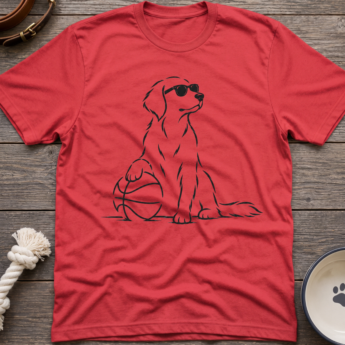Basketball Pup T-Shirt