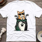 Golf Bag Cat T-Shirt