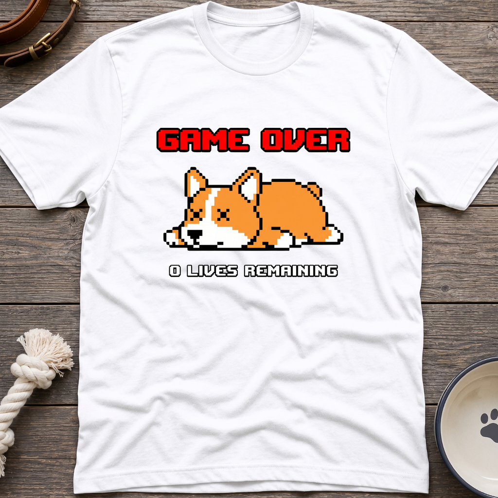 8 Bit Zero Life Remaining T-Shirt
