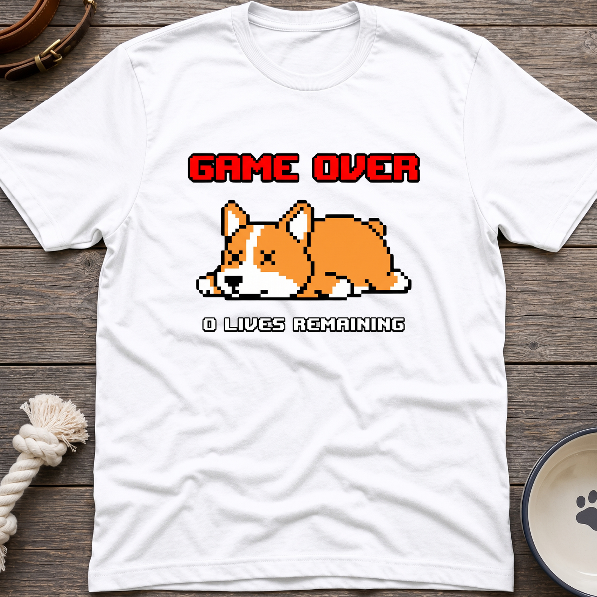 8 Bit Zero Life Remaining T-Shirt