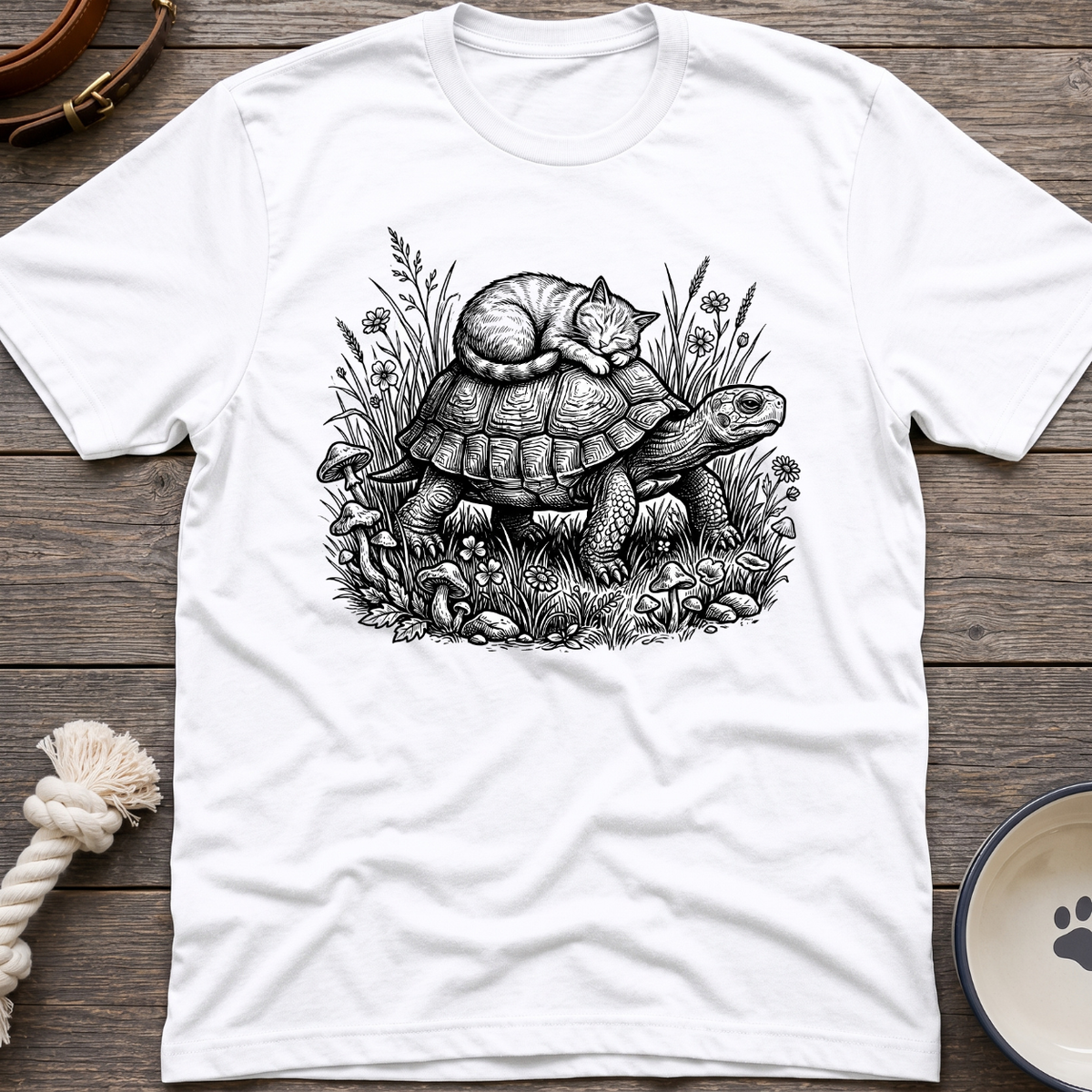 Cat & Turtle T-Shirt