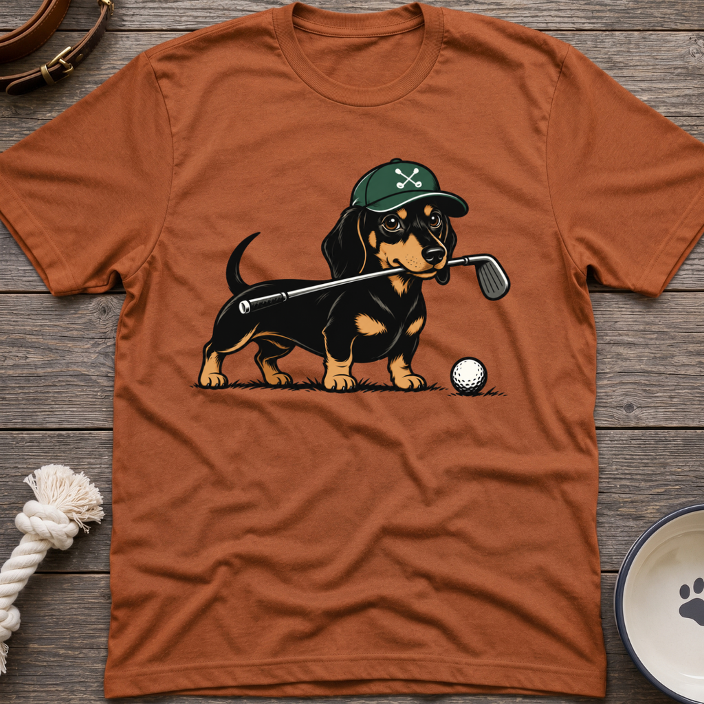 Dachshund Golfer T-Shirt