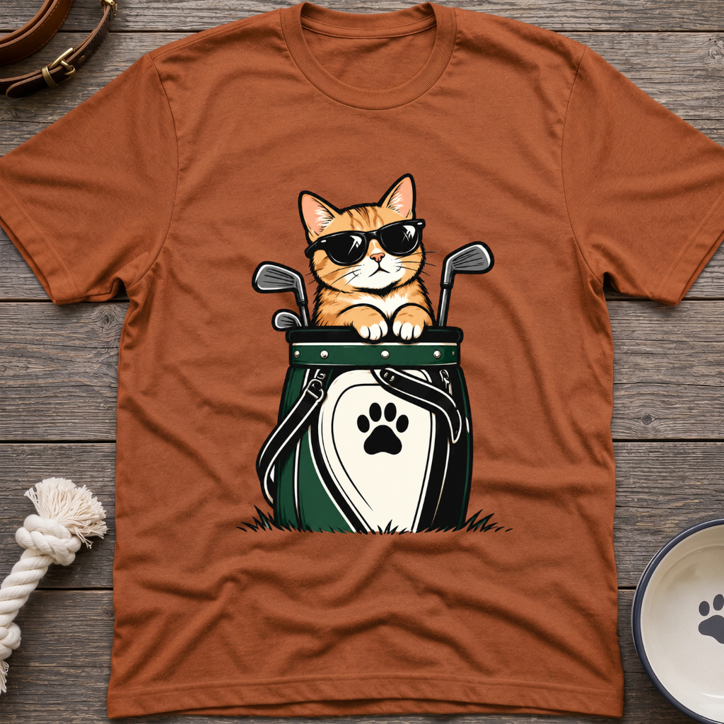 Golf Bag Cat T-Shirt